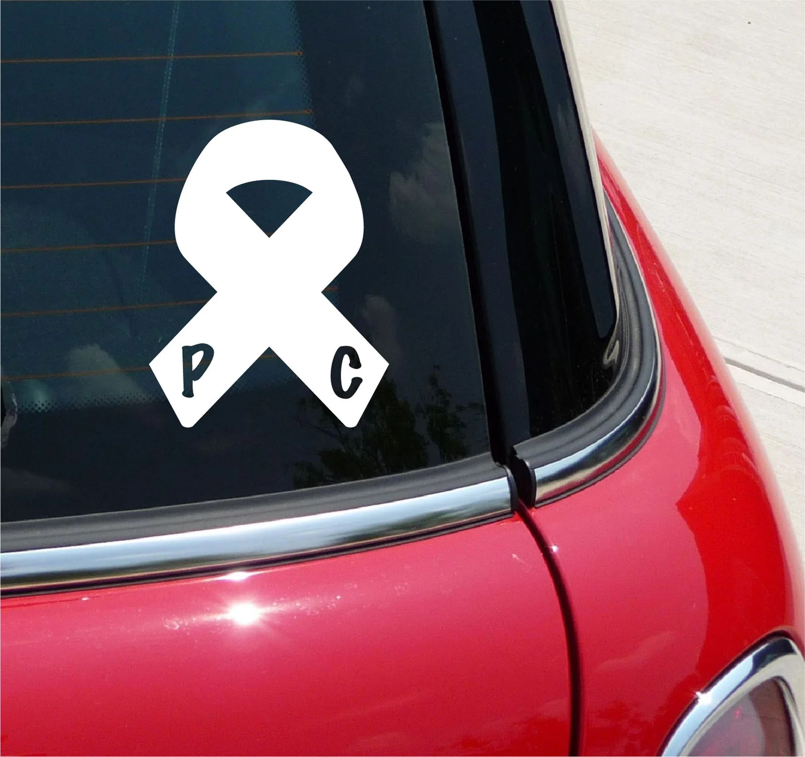 PROSTATE CANCER RIBBON DECAL STICKER AWARENESS FIGHT CURE HEALTH CAR TRUCK