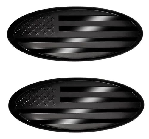 9 Inch American Black Flag Emblem for Ford,Replacement for Ford