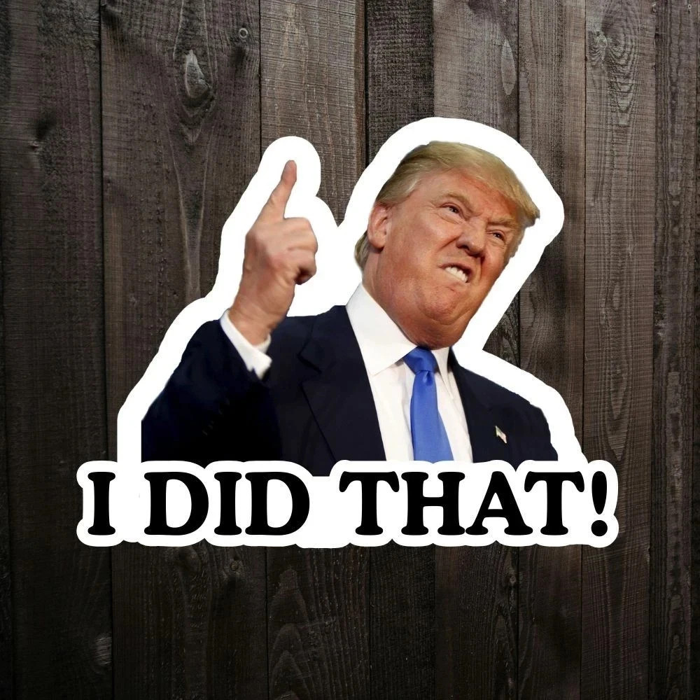 100 Pack Joe Biden “I DID That” Sticker Decal Trump Funny Humor Sticker Car Pump