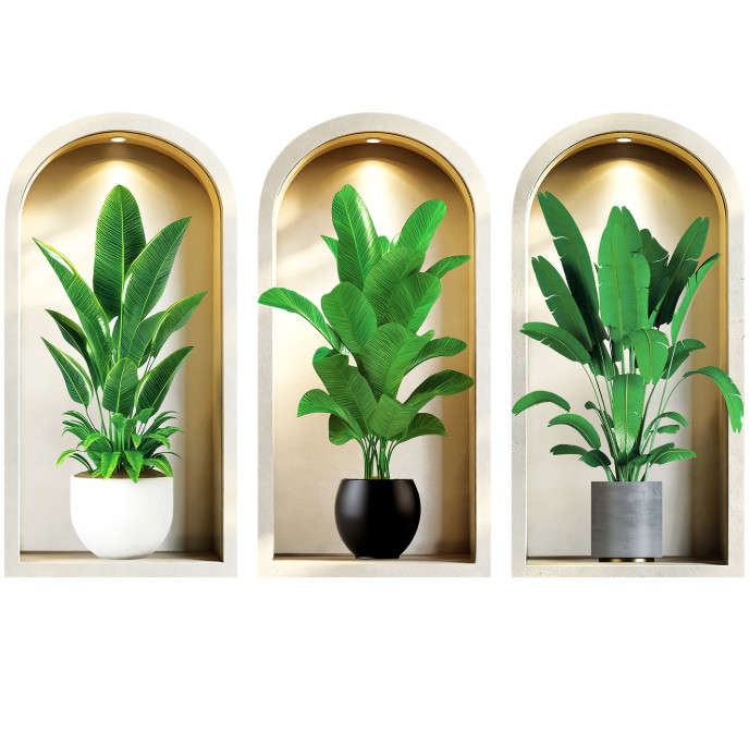 3D Wall Stickers Removable Decals Thickened PVC Removable Without Damage