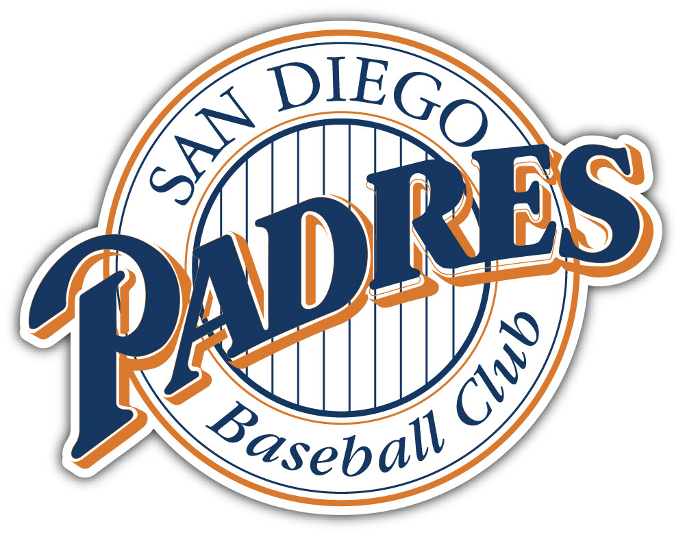 San Diego Padres MLB Baseball Sport Logo Car Bumper Sticker Decal “SIZES”