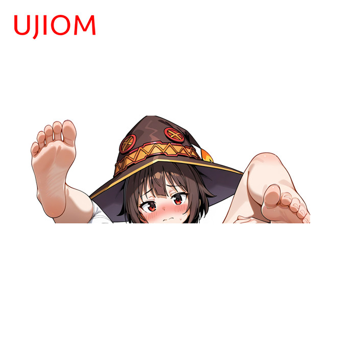 EARLFAMILY 5.1″ Megumin Anime Car Sticker Hood Rearview Mirror Artistic Decals