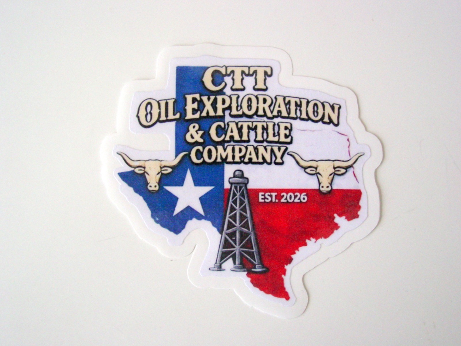 West Texas CTT Oil Exploration & Cattle Company Sticker Est. 2026