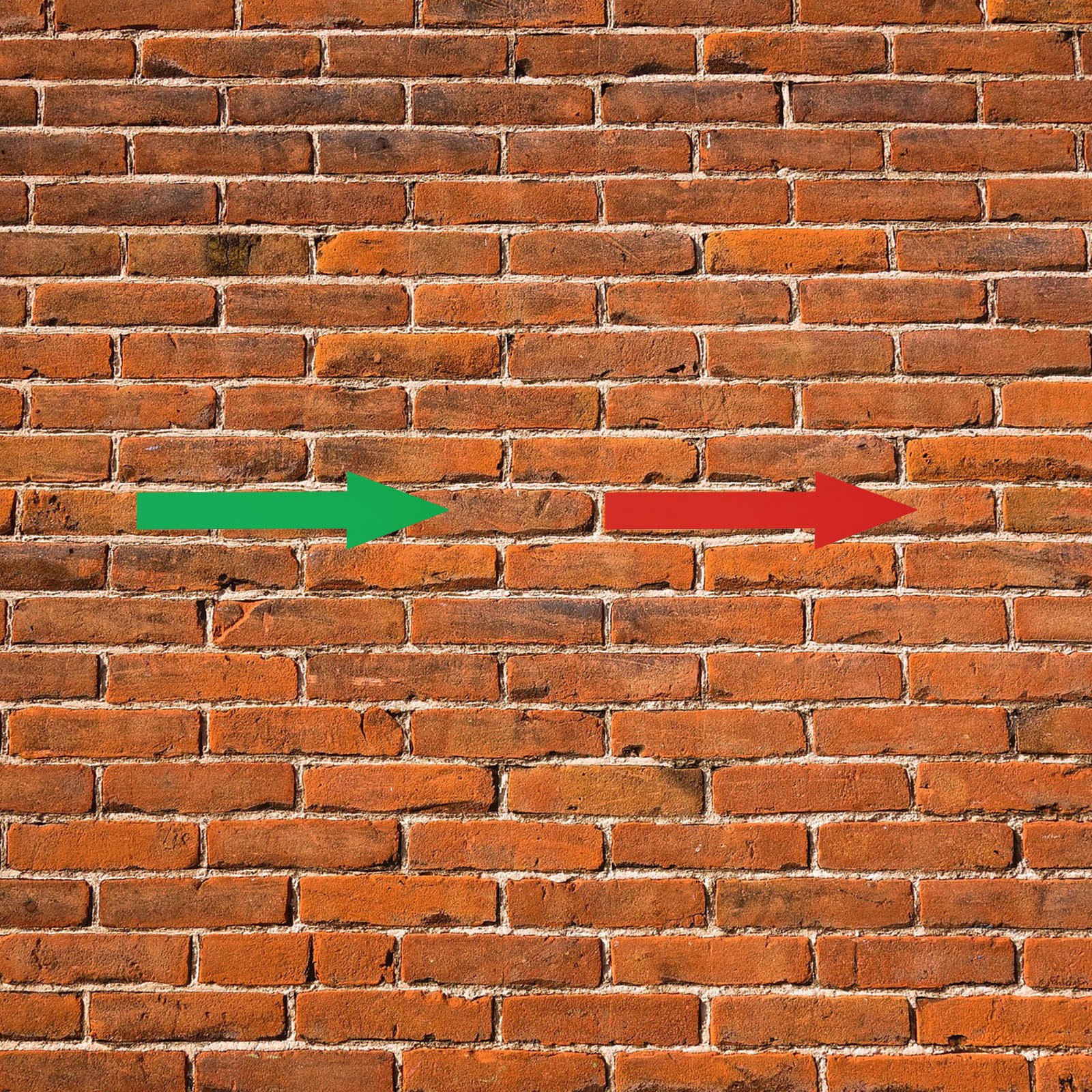 40pcs Arrow Sticker Sign 20x5cm Floor Decal Self Adhesive Wall Marking Red/Green