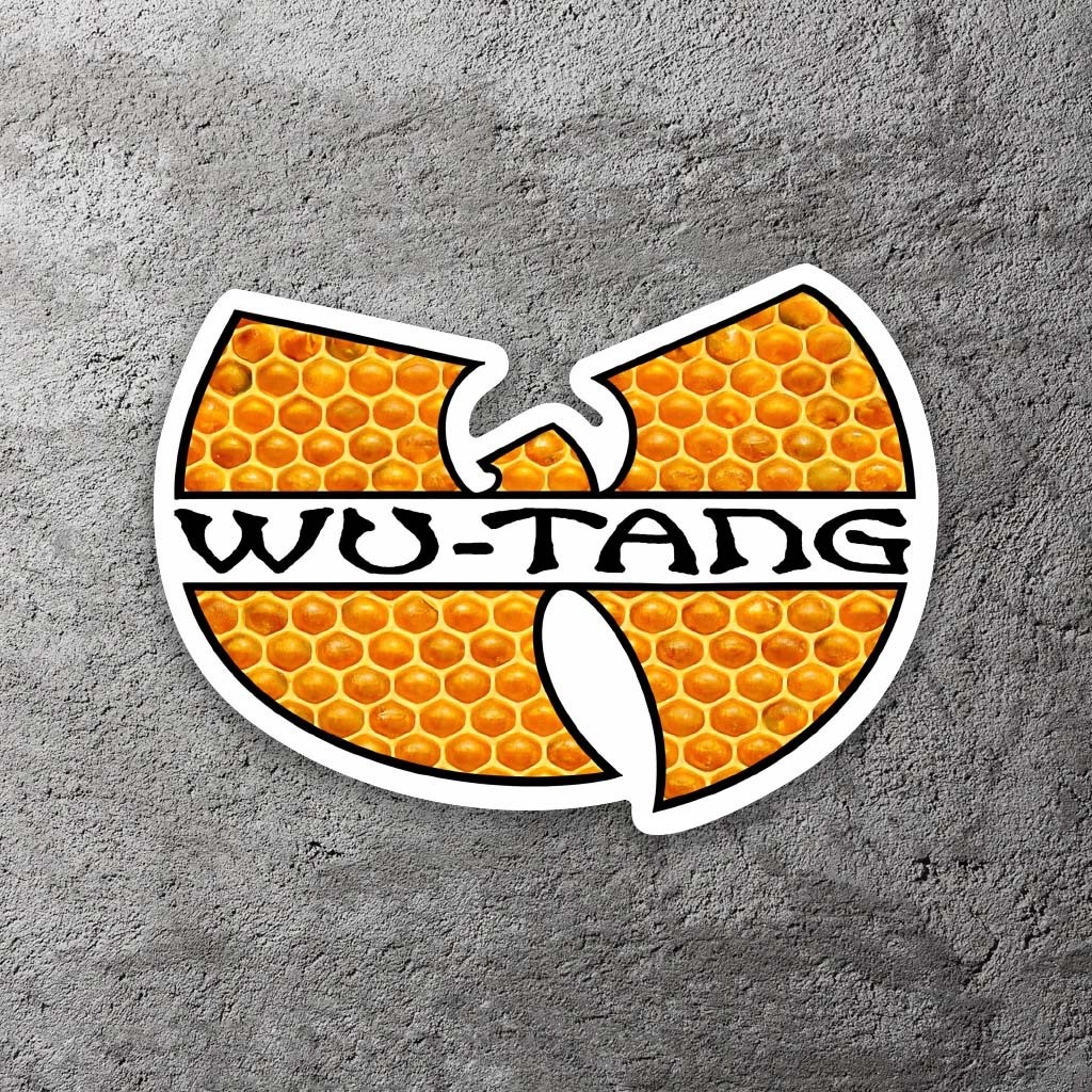 Wu-Tang Honeycomb Vinyl Sticker 4″ Wide – Includes Two Stickers
