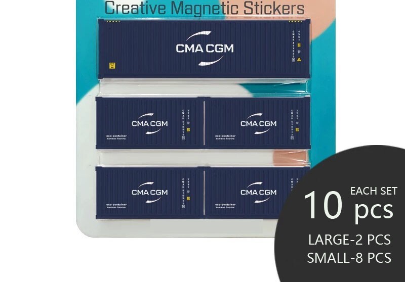 1OPCS Refrigerator magnetic sticker white board magnets shipping container decor