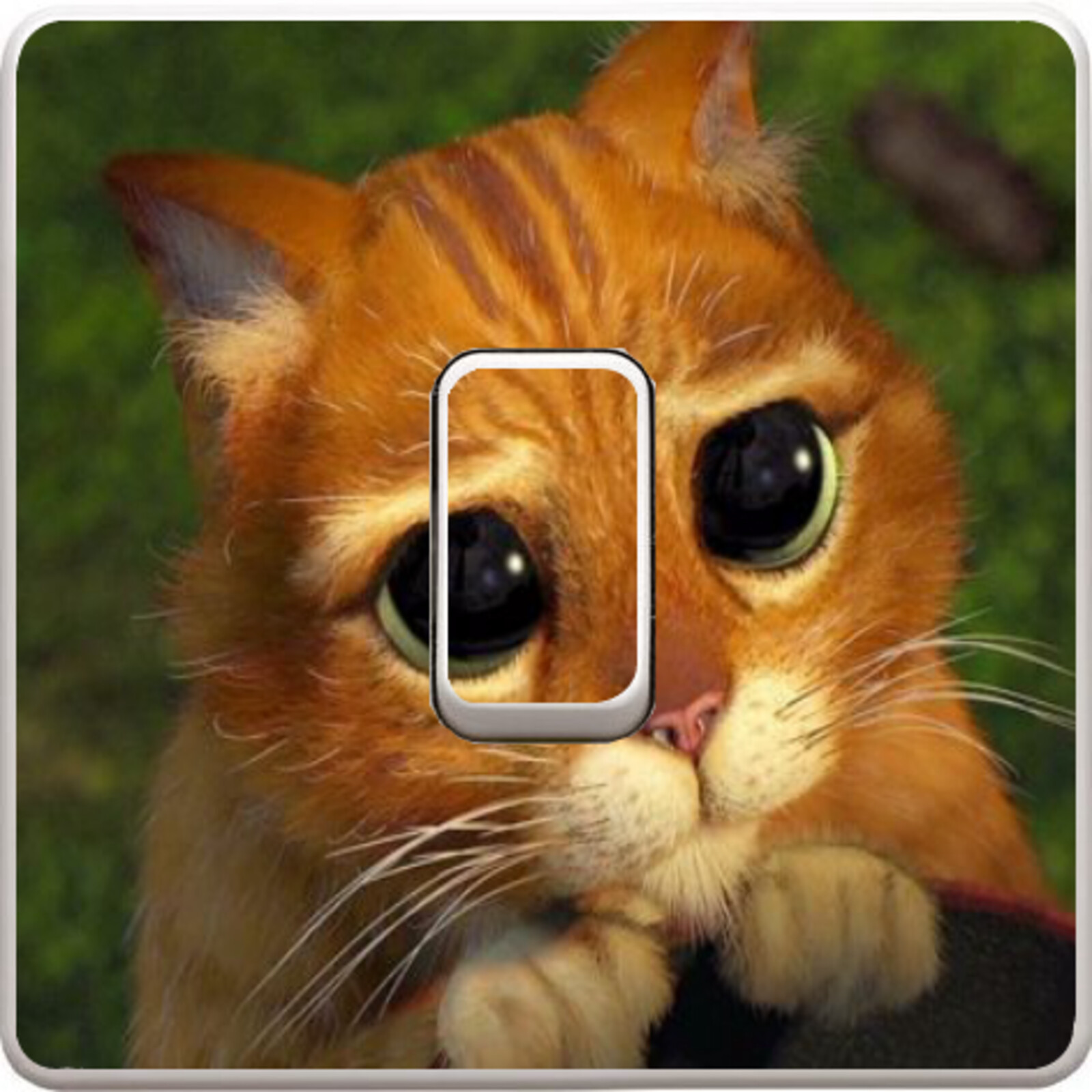 Disney Shrek Cat Light Switch Vinyl Sticker Cartoon Decal for Kids Bedroom #83