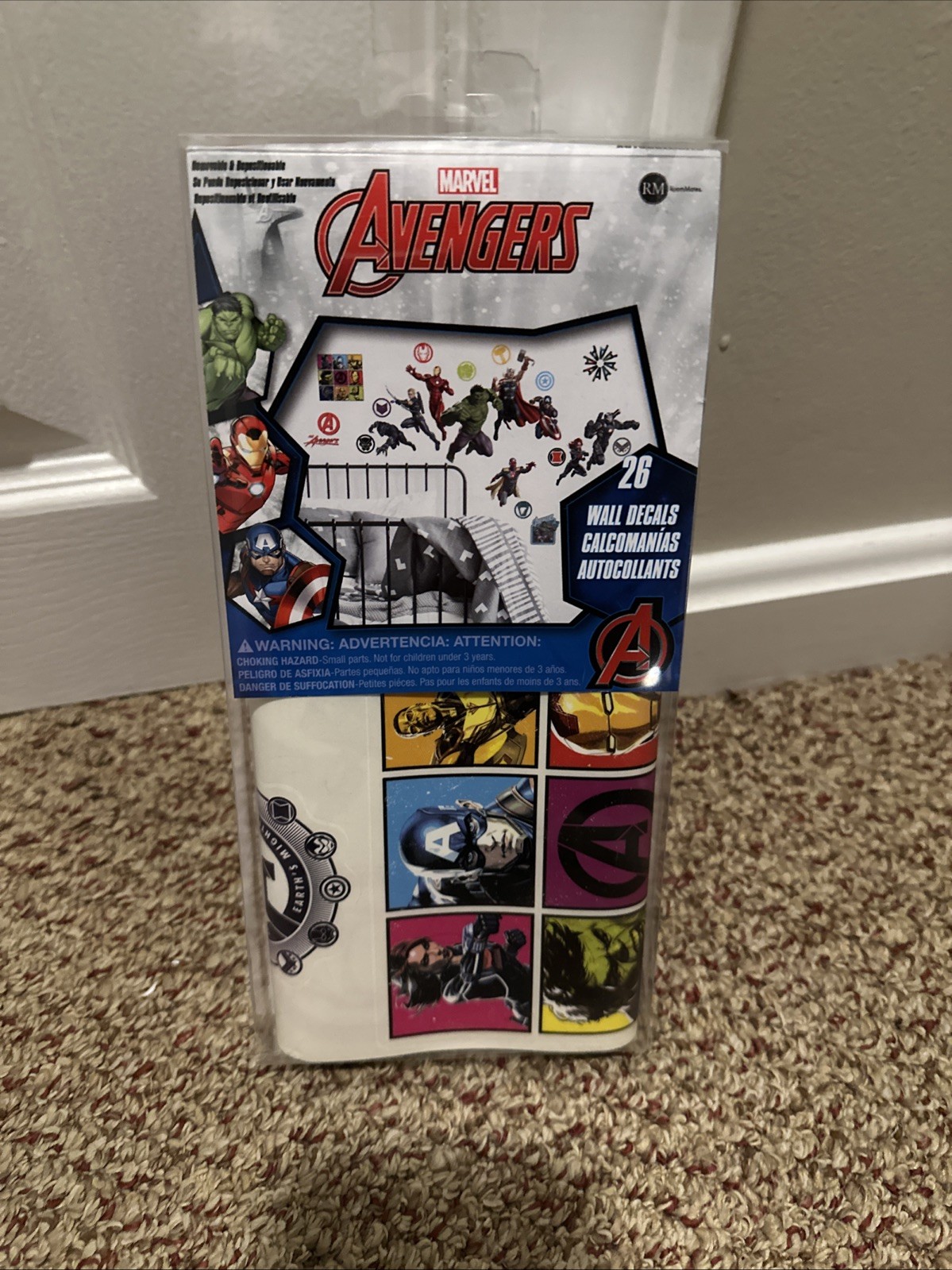 AVENGERS WALL DECALS – Peel and Stick – RoomMates RMK4289SCS NEW Pack