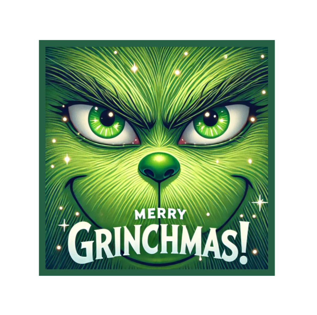 Christmas – Merry Grinchmas – 4″x4″ Vinyl Decal Sticker Gift Decor Car Laptop 25