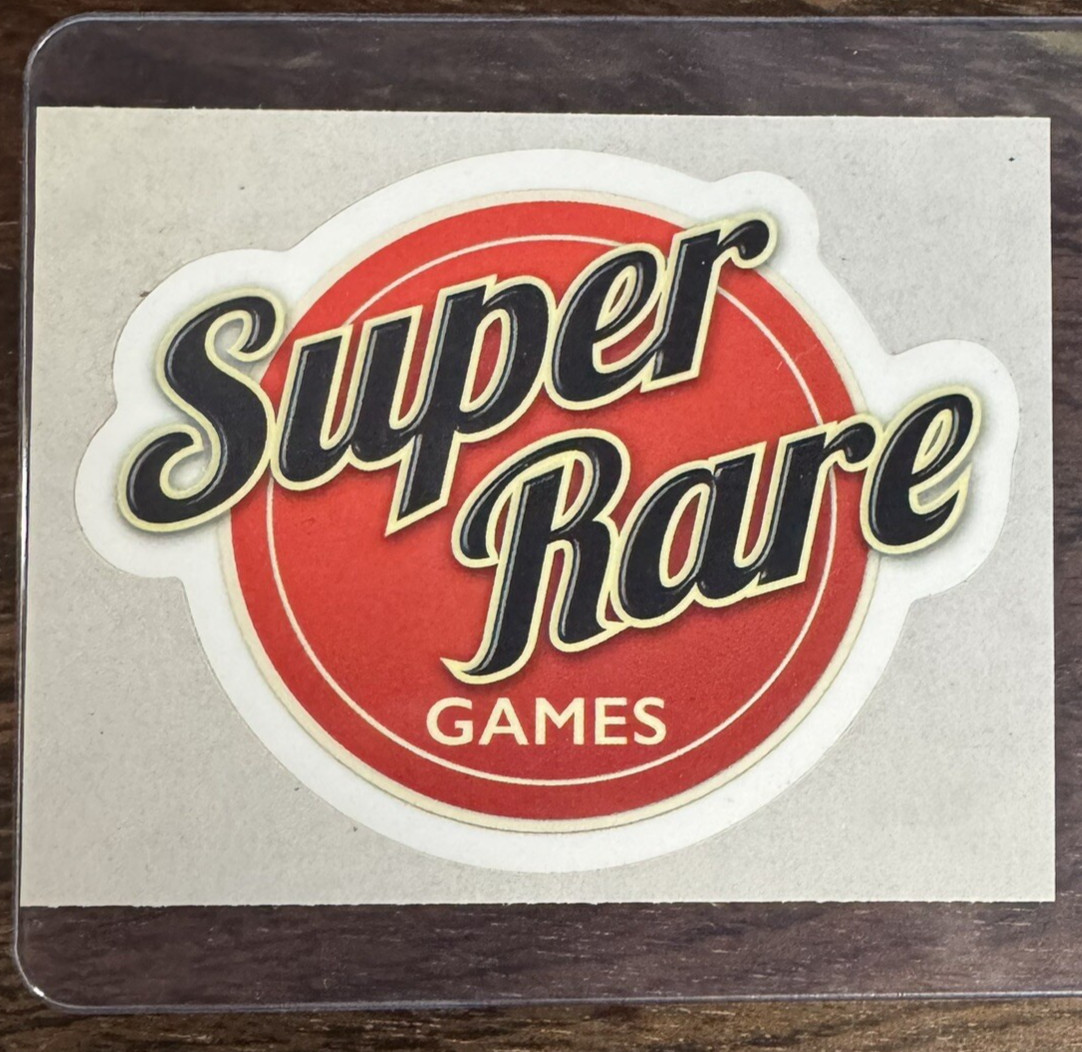 Super Rare Games Exclusive Logo Sticker Decal Video Game Collectible