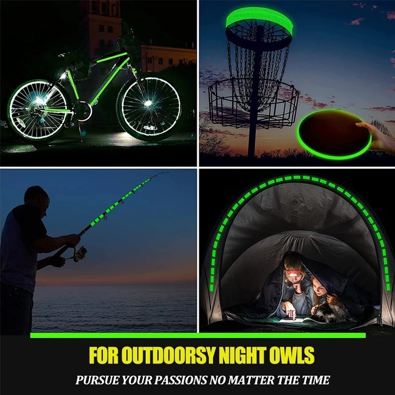 Self-Adhesive Luminous Safety Tape Fluorescent Glow in Dark Warning Tape 3M