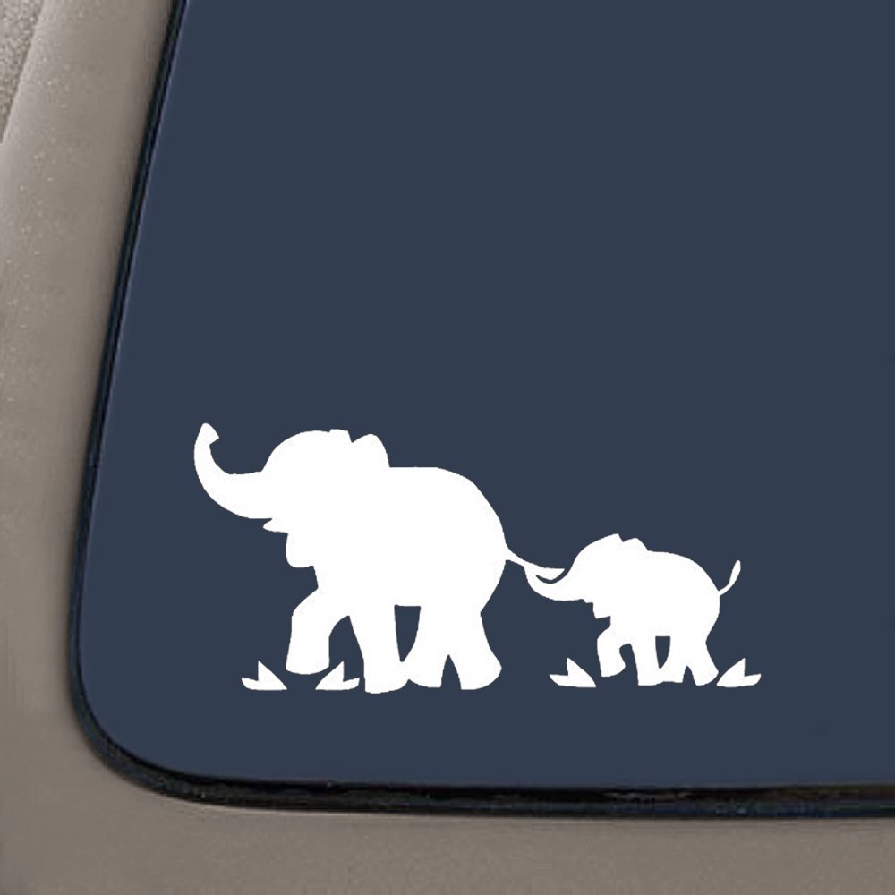 CMI NI959 Elephant Mom Decal Sticker | 7-Inches By 3.5-Inches | Premium Quality