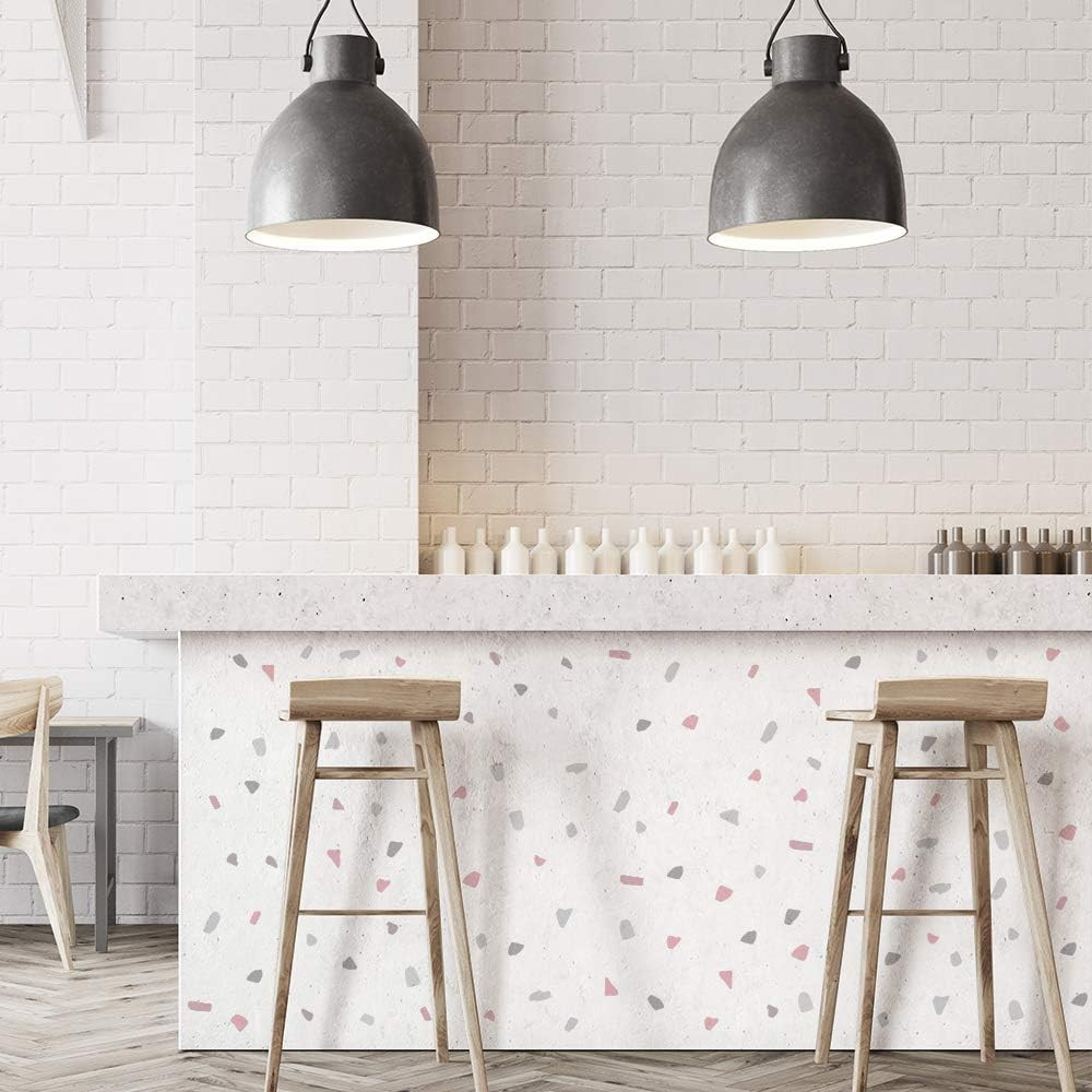 Irregular Terrazzo Wall Stickers – Boho Polka Dot Decor for Kids’ Rooms