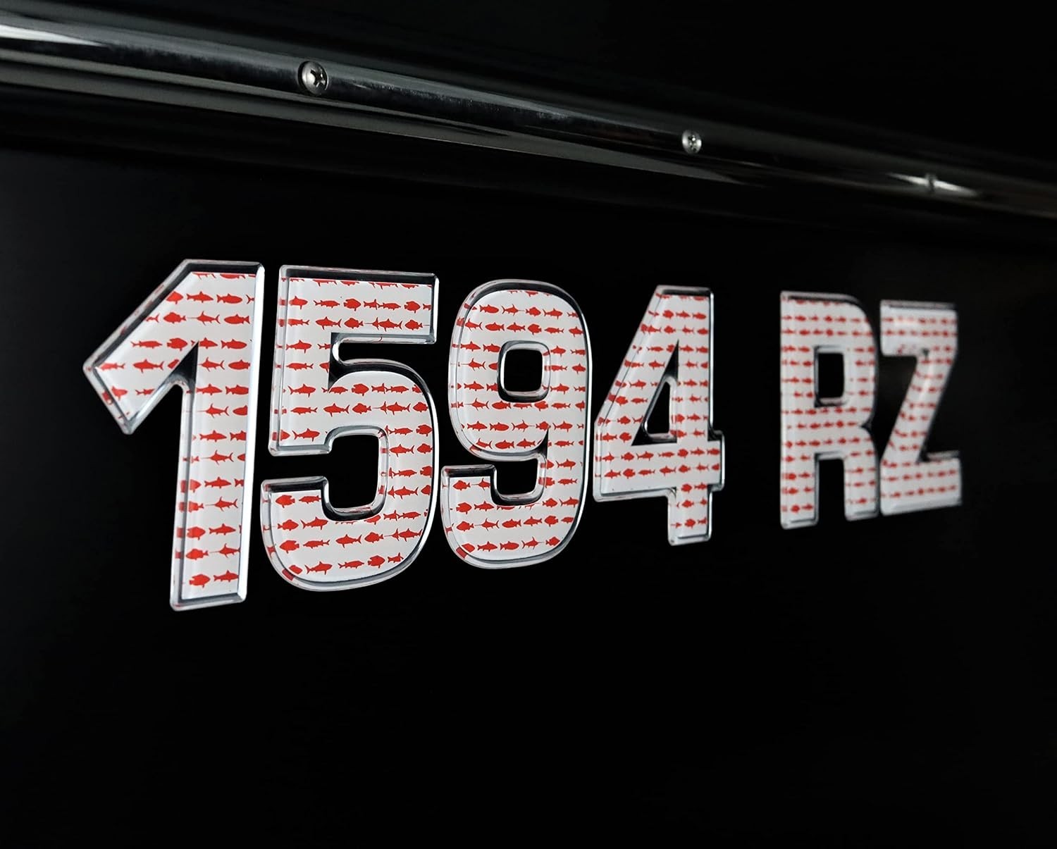 Fishing Boat Registration Numbers Letters Raised 3D Marine Decals 3 Inch