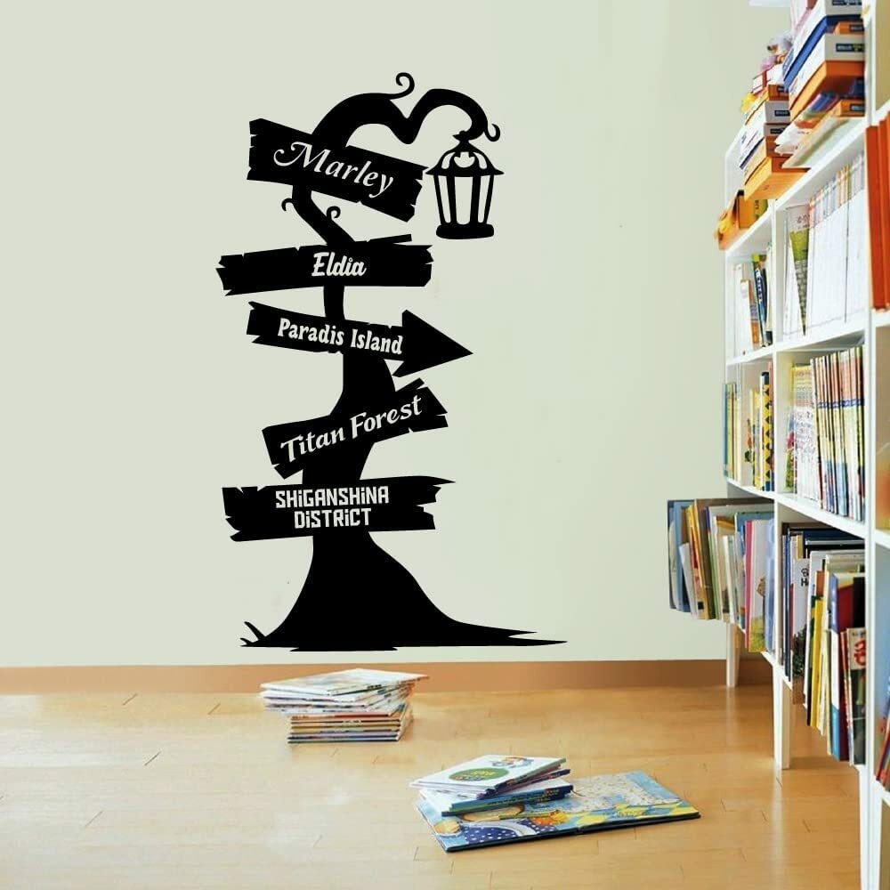 Attack On Titan Pathway Sign Wall Sticker Vinyl Art Decal Decor Kids Room Home