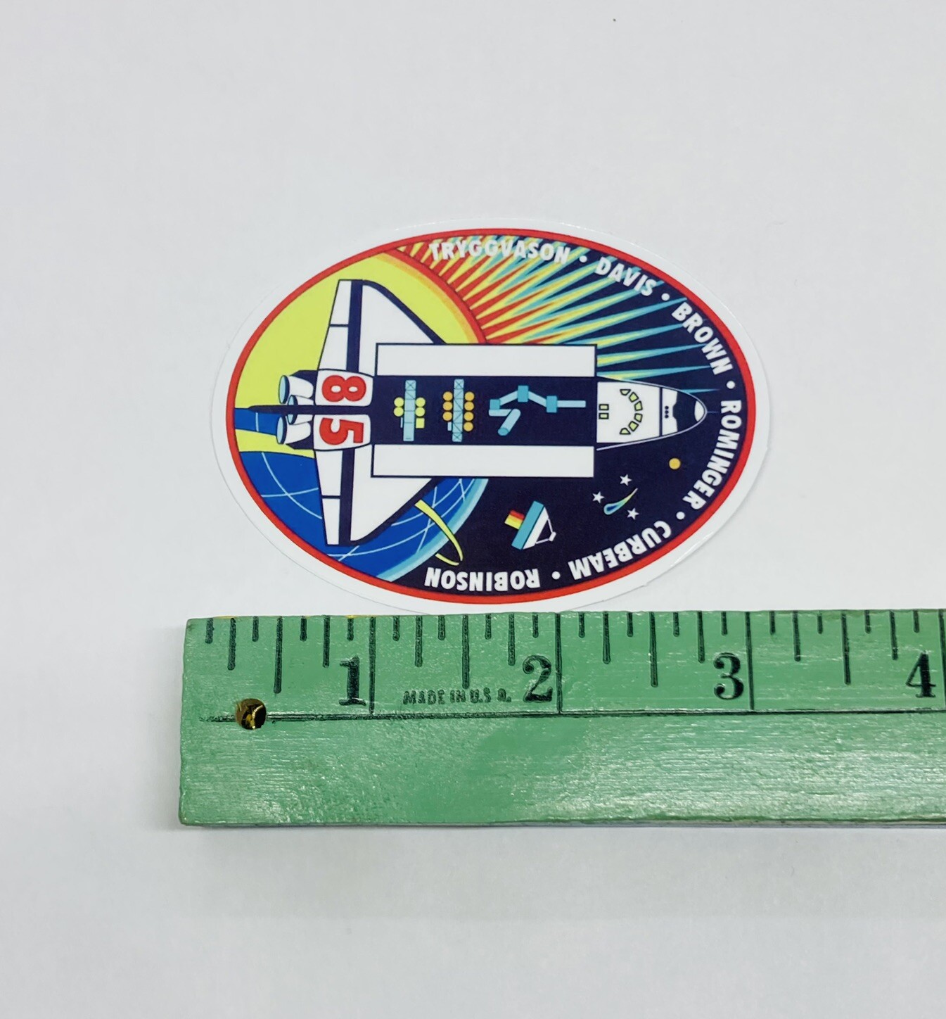 Space Shuttle Mission STS 85 Sticker Vinyl Decal Moon Travel Window Book Art P1