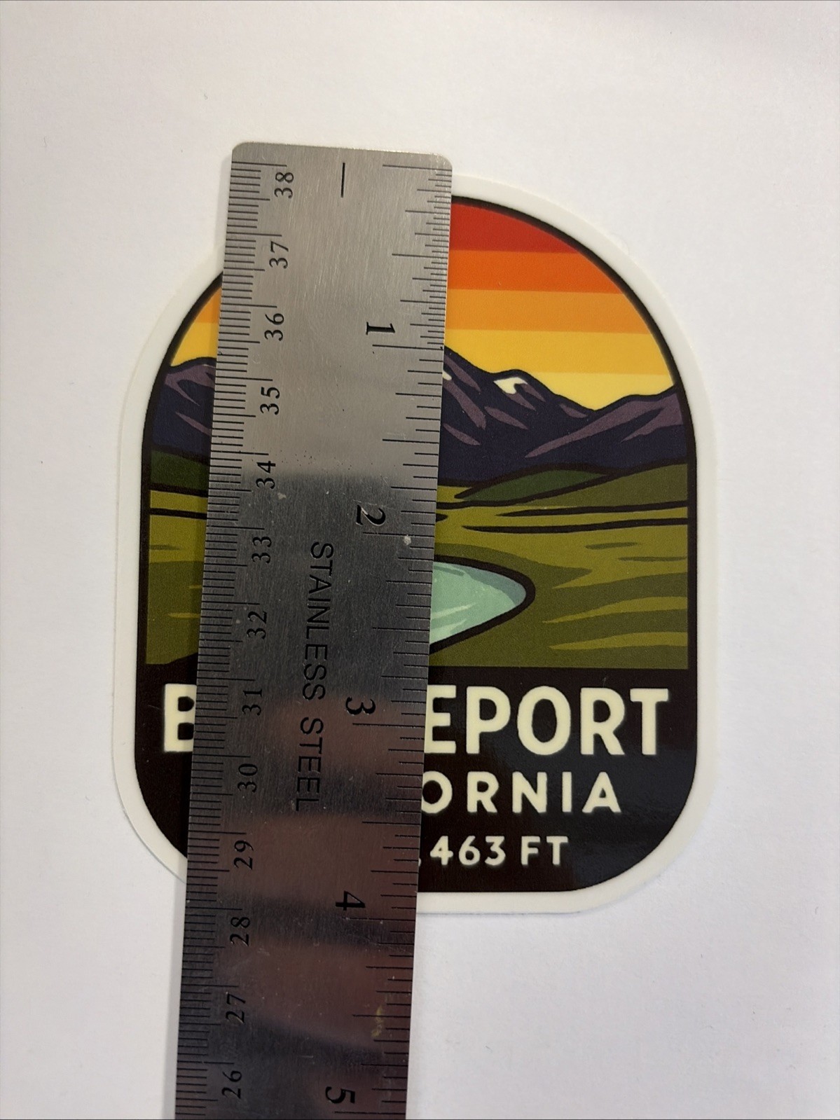 Bridgeport California Sticker Eastern Sierra Nevada Mountains Sunset