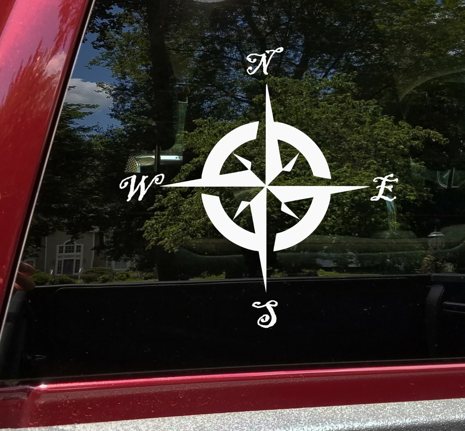 Compass Rose Vinyl Decal V1 -Travel Wander Adventure Camping – Die Cut Sticker