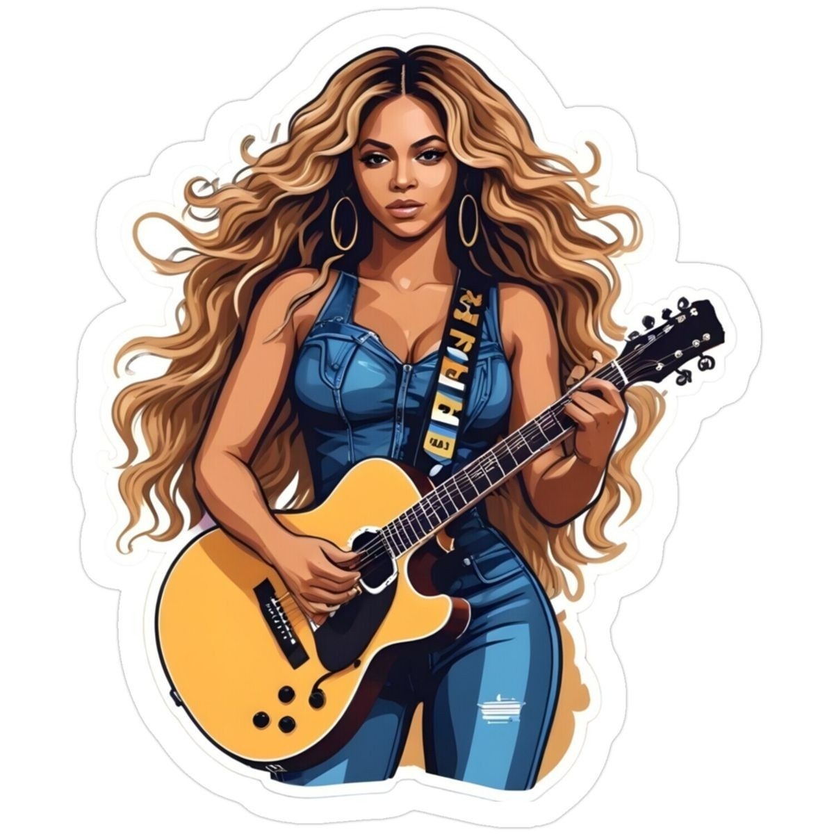 Beyonce Famous Singer Sticker Decal Laptop Wall Mirror Tumblr Locker
