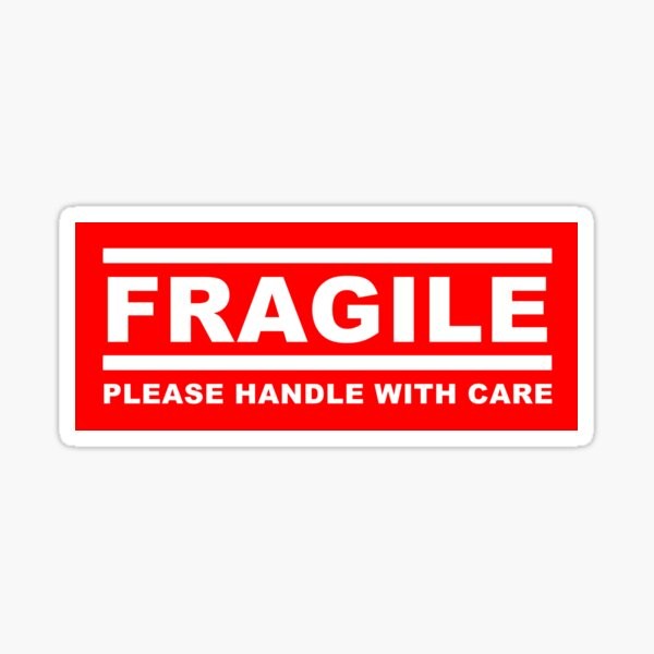 NEW Fragile Sign Stickers