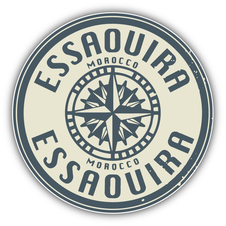 Essaouira City Morocco Grunge Travel Stamp Car Bumper Sticker Decal