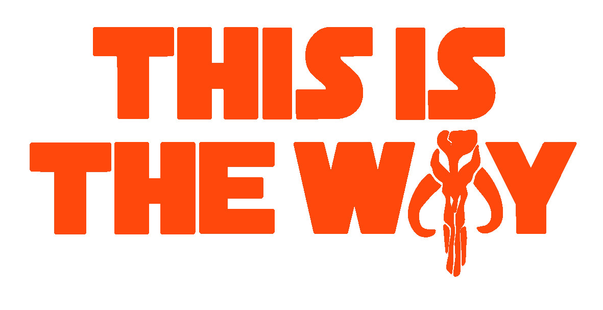THIS IS THE WAY, MANDALORIAN CODE, Decal Stickers for Cars, Laptop, Tablet.