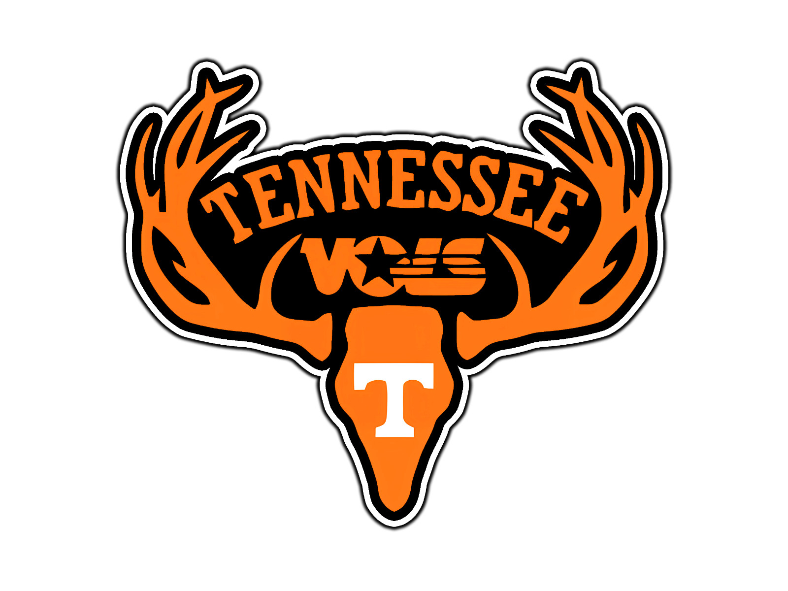 #412 Tennessee Vols Logo #4 Waterproof Vinyl Sticker Decal Die-Cut