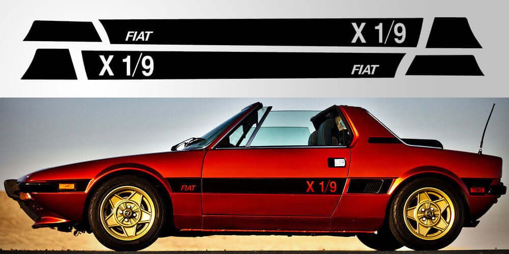 Aftermarket Fiat X/19 Bertone Vinyl Decal Set