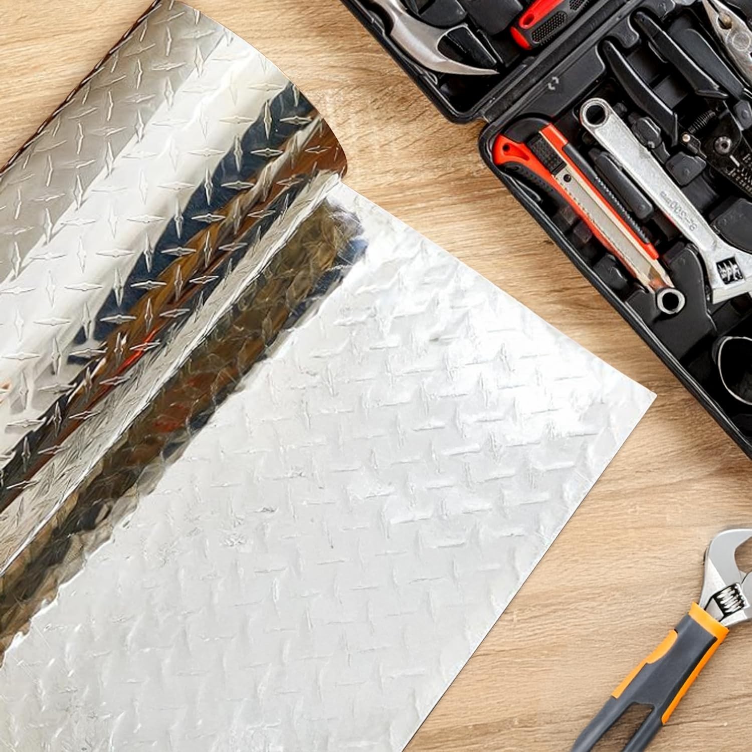 Diamond Plate Aluminum Sheet – 3003 H22, 17GA 0.045″ Thick, Heavy-Duty Alumin…