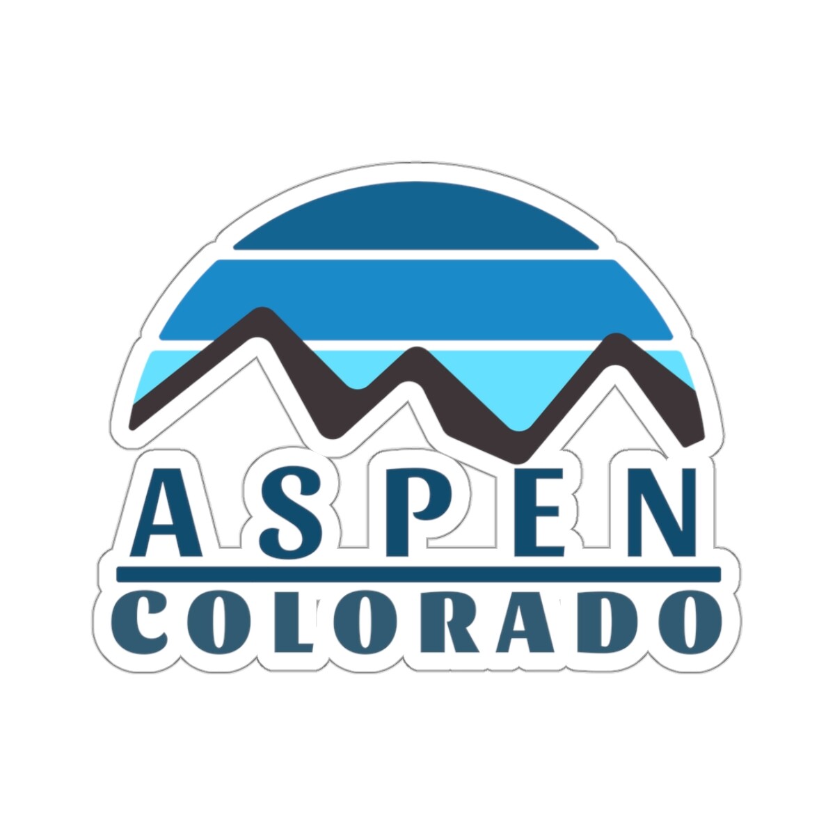 Aspen, Colorado – Kiss-Cut Stickers