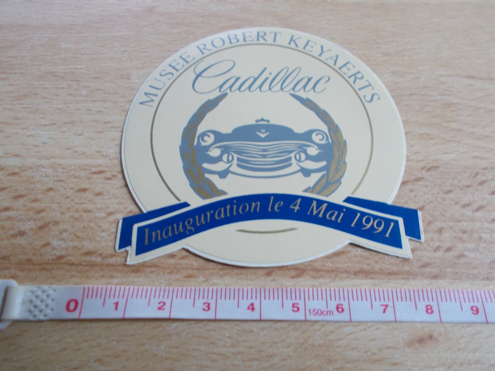 Sticker Museum D’Automobiles Cadillac Robert Keyaerts 1991