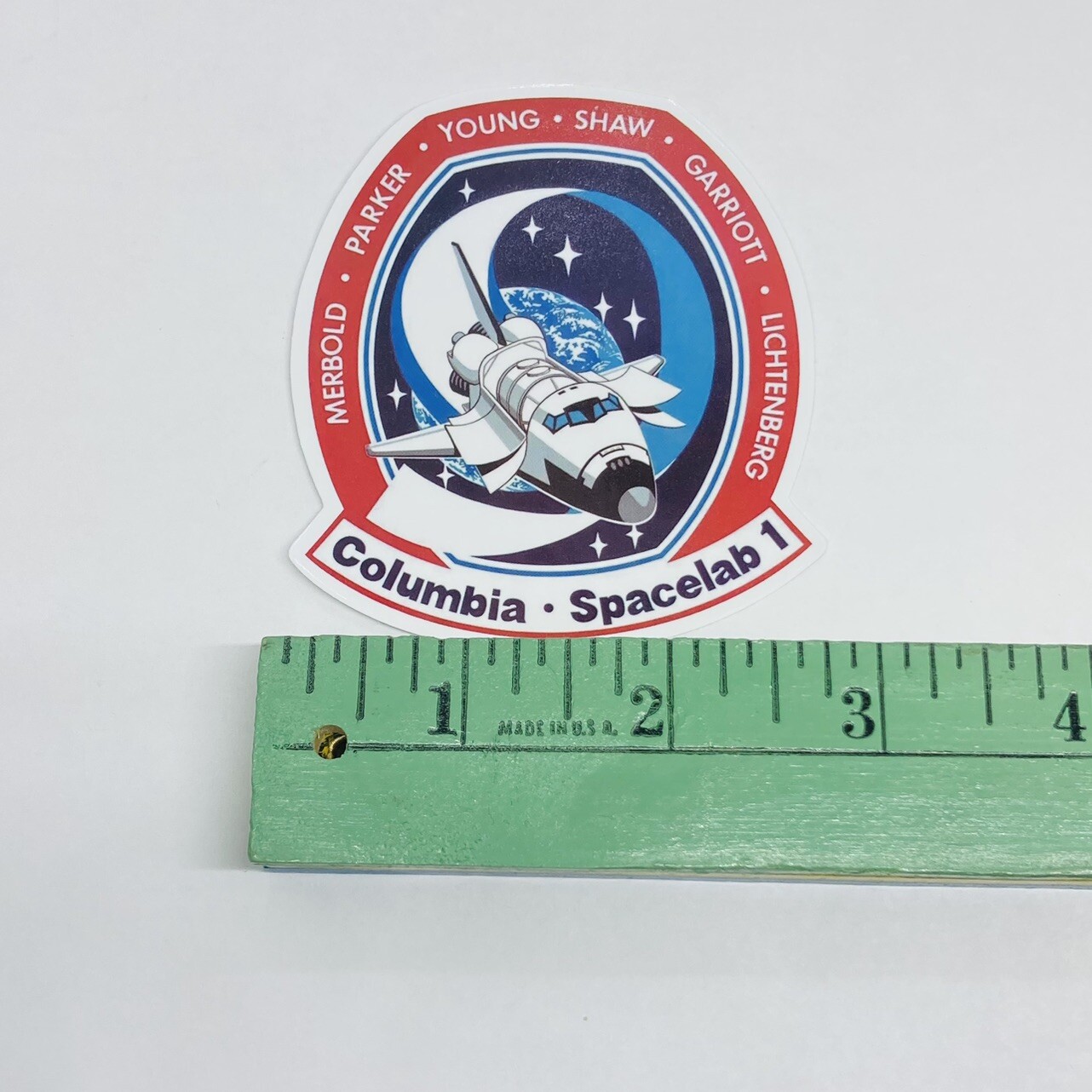 Space Shuttle Program Sticker STS 9 Vinyl Decal Moon Earth Art Travel NASA P1
