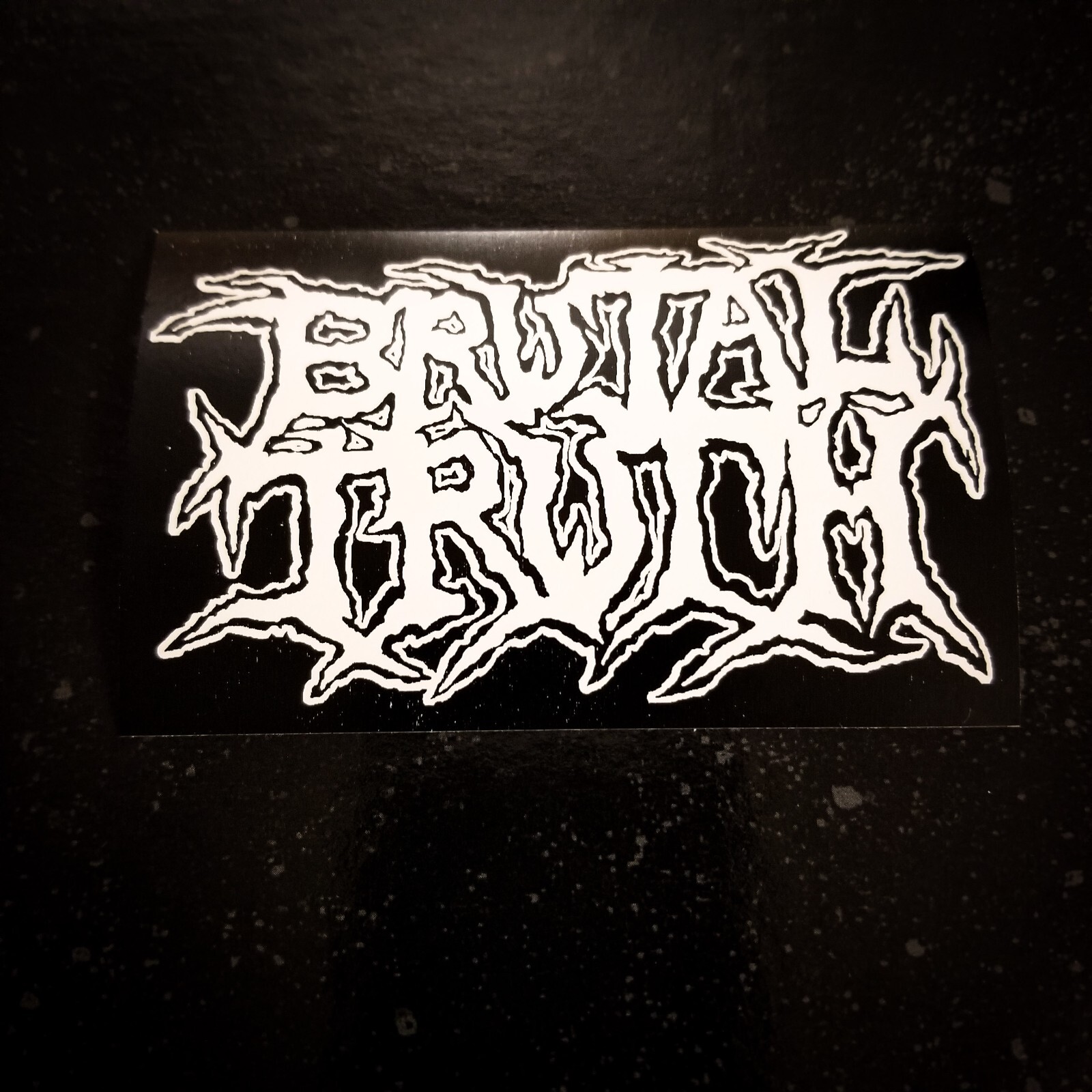 Brutal Truth Logo 4 x 2″ Waterproof Vinyl Sticker Decal [💪 HQ Durability] Grind