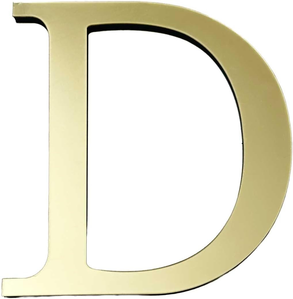 Large 3D Raised Letter Wall Stickers, 20Cm 7.87Inch Acrylic Alphabet Decals, Sel