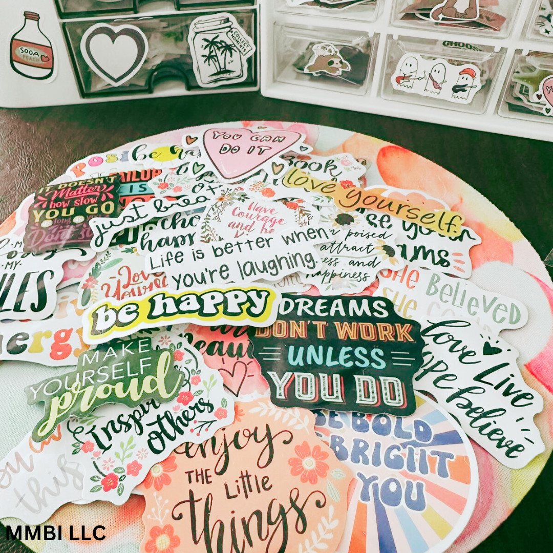 25 Inspirational Motivational Mental Health Cute Saying Stickers Laptop Mix Lot