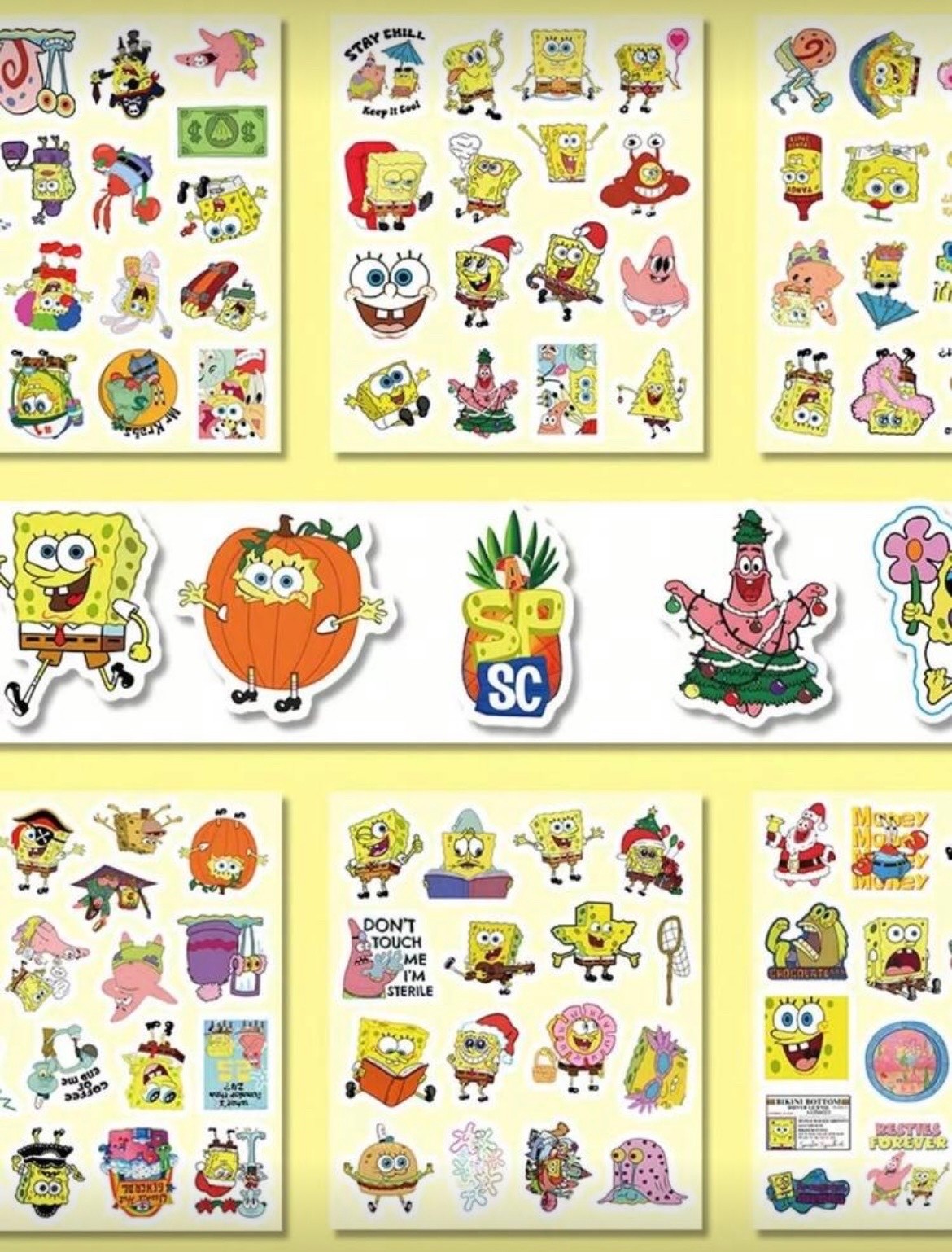 spongebob squarepants sticker / patrick star sticker / cute cartoon stickers
