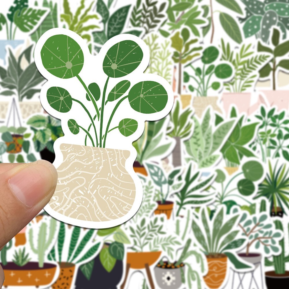 200pcs Leaf Stickers Pack, Plants leaf flower Stickers, #029047223