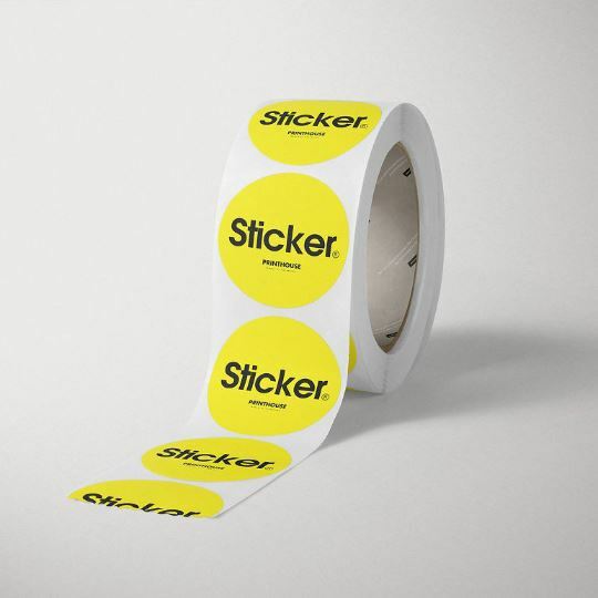 3″ Custom Roll Circle Stickers and Labels. Your own design is printed Bulk