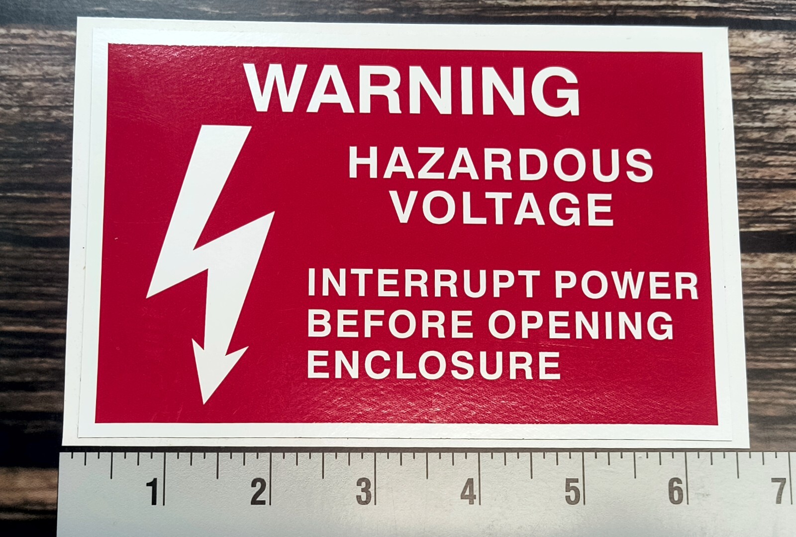 Warning Hazardous High Voltage sticker decal sign PV Solar System Warning