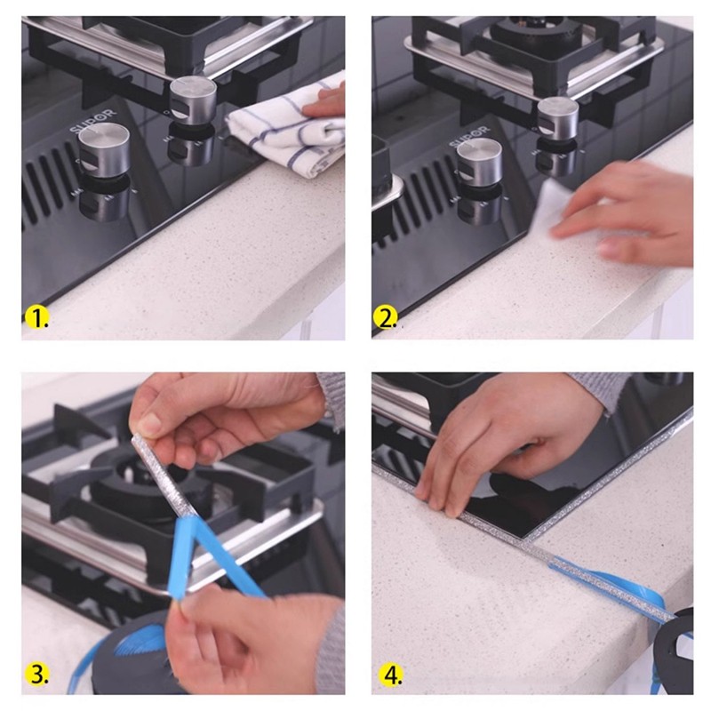 Bath Kitchen Caulk Tape Sealant Strip Ceramic Tile Mildewproof Gap Tape 7.5mm*6m