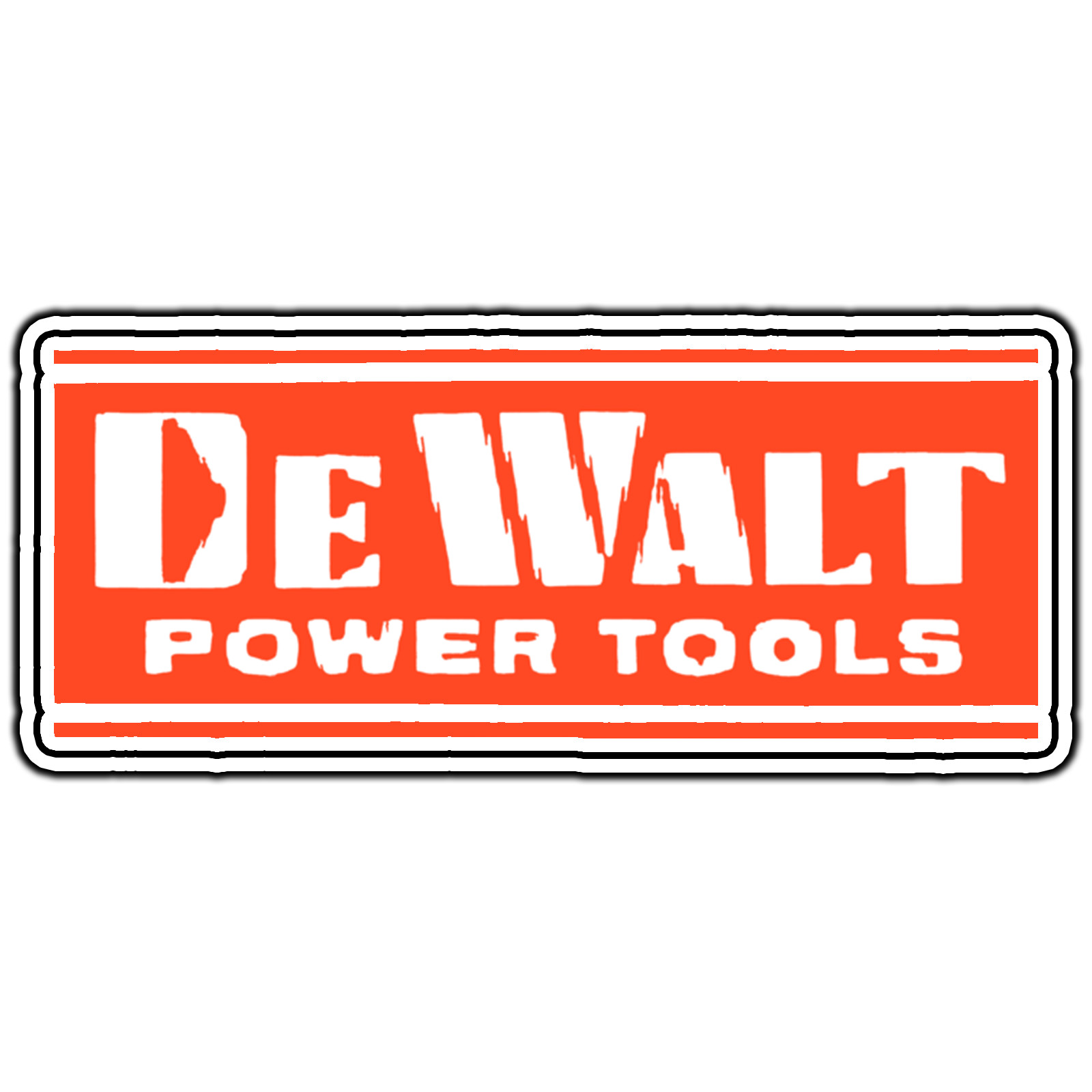 DeWalt Logo #6 Sticker Waterproof Vinyl Decal Die-Cut Car Garage