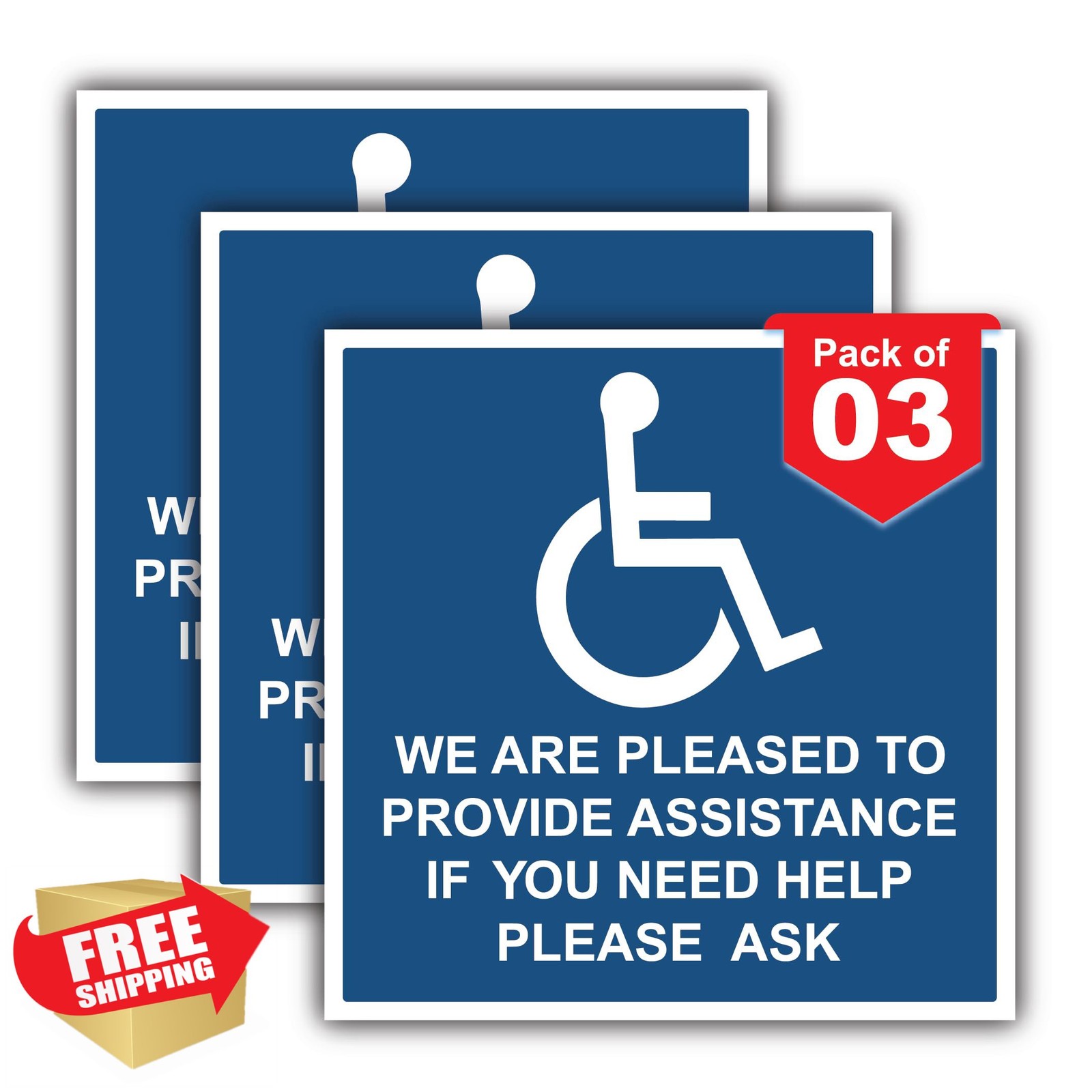 Ashtag Art Handicap Accessible Sticker 6×6 Inches