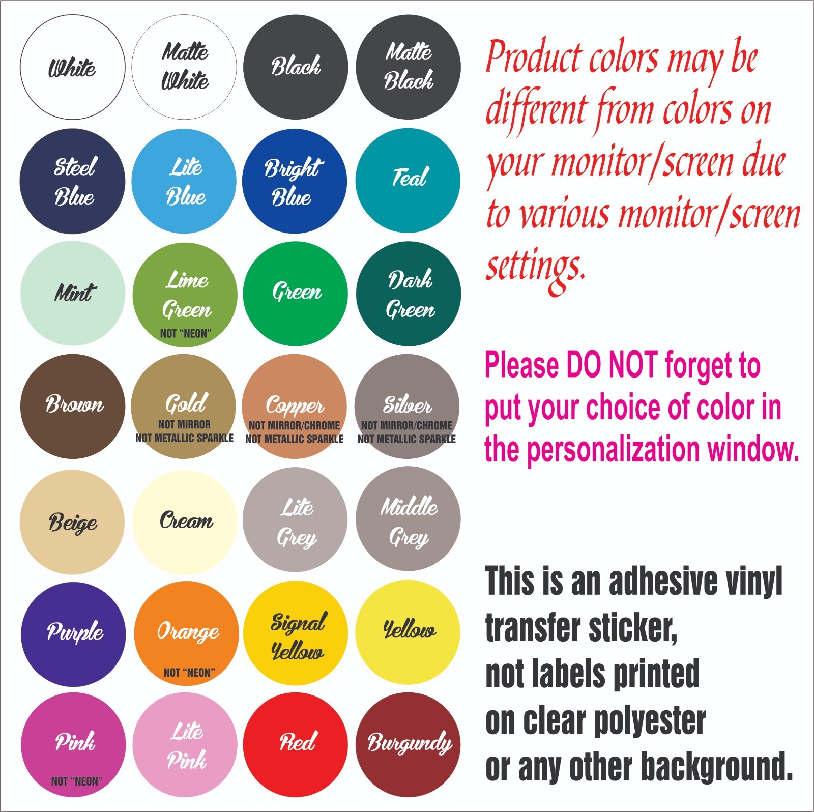 POLKA DOT STICKERS! Pick your size & color! Permanent vinyl decals Dots Circles