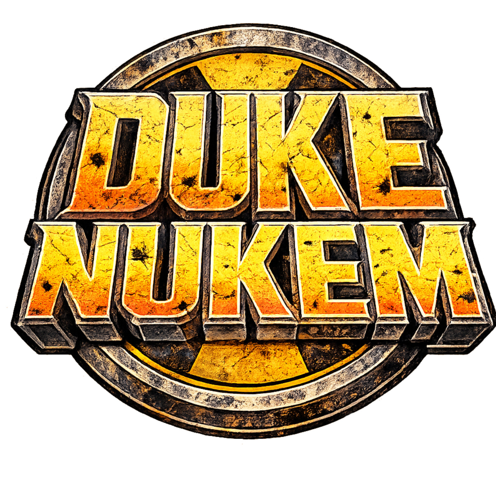 Duke Nukem Logo Retro Video Game Sticker Classic PC Gamer Vinyl Decal