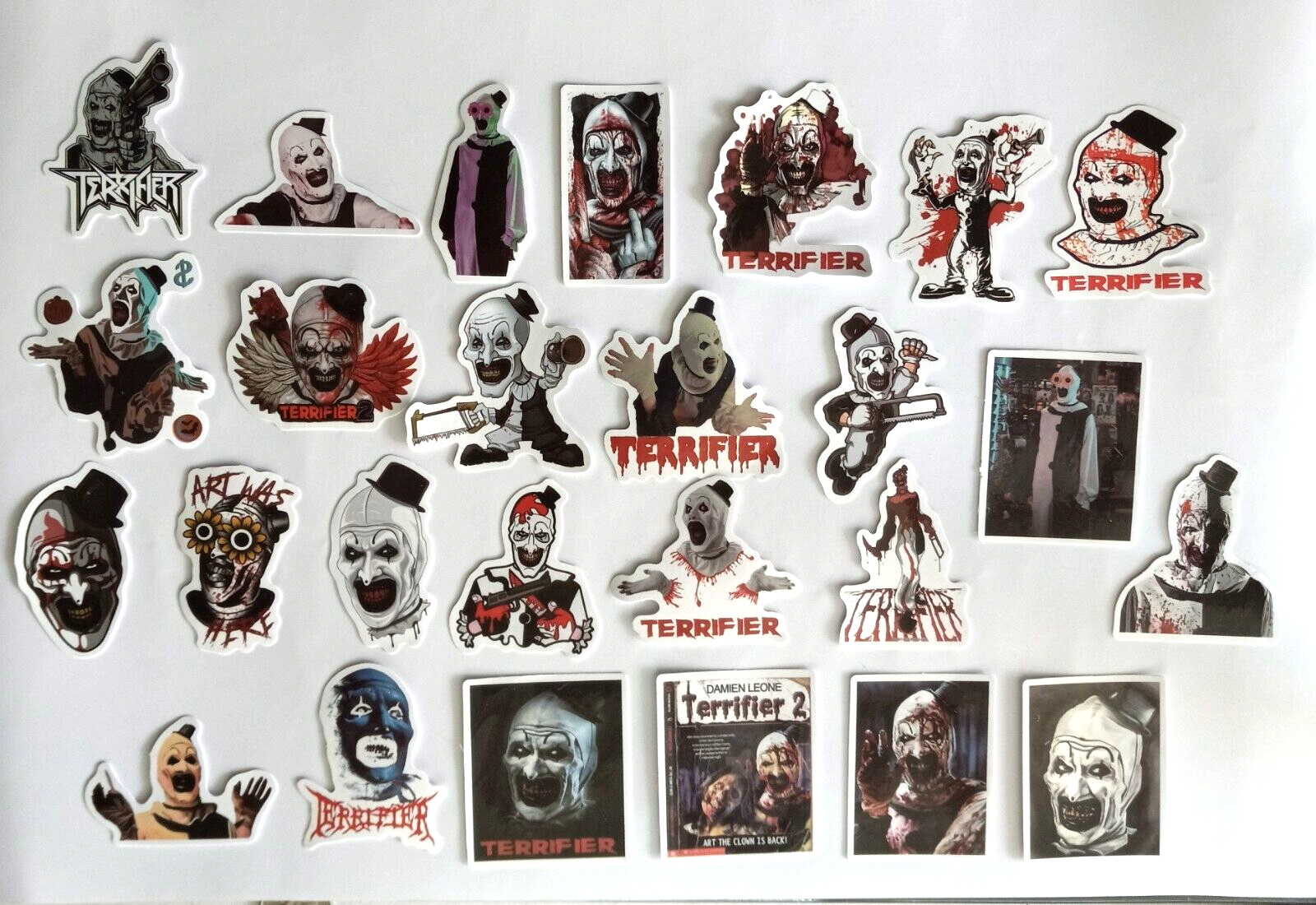 ART The Clown Terrifier STICKERS 26 Different New Horror Halloween SET B