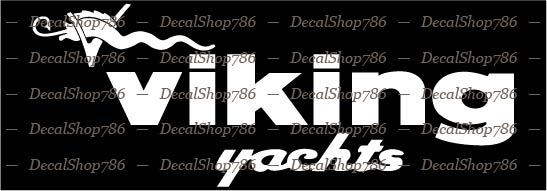Viking Yachts – Outdoor Sports – Vinyl Die-Cut Peel N’ Stick Decal/Sticker