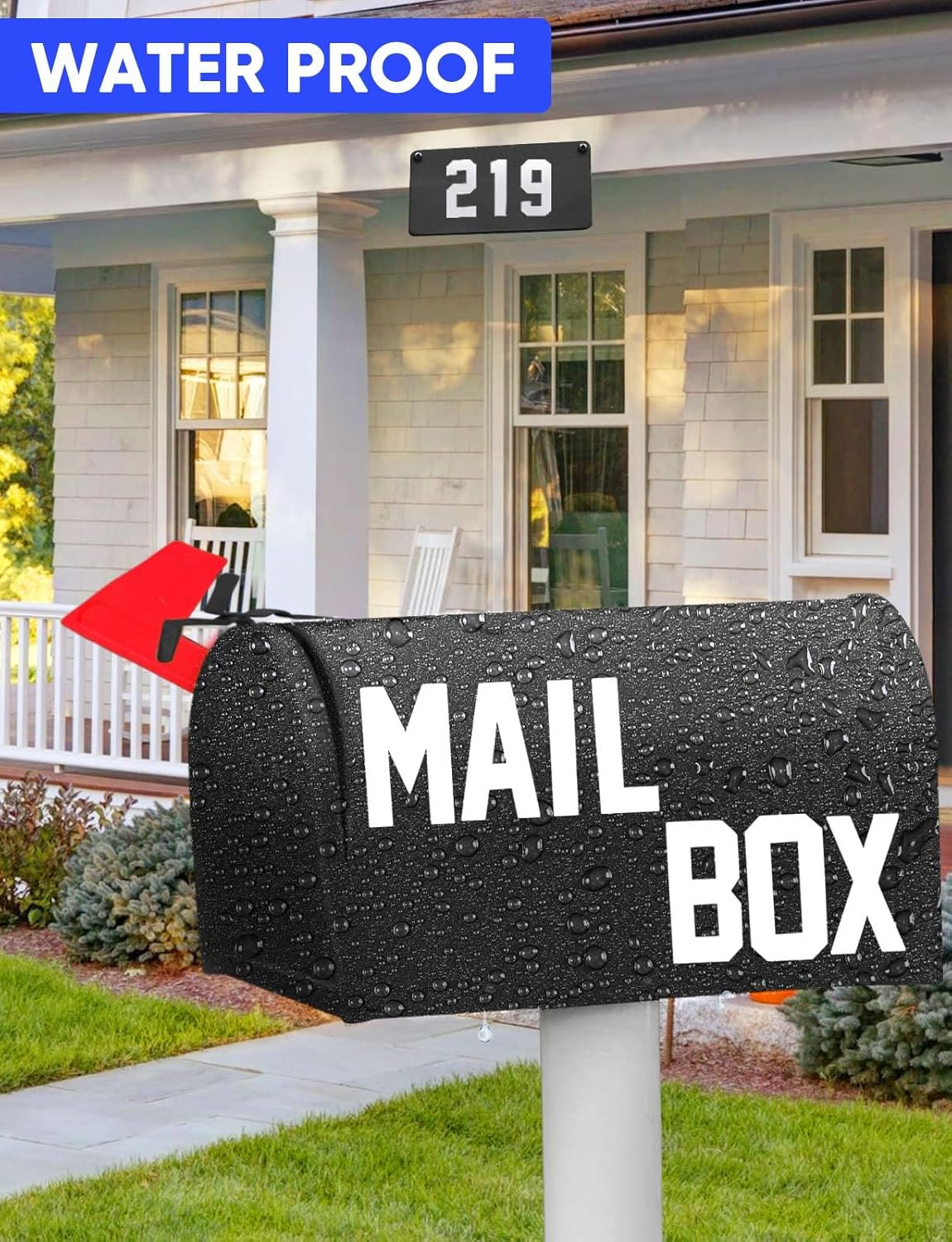 Seloom 148 PCS Reflective Mailbox Numbers and Letters Stickers Decals,4″ X 7 Set