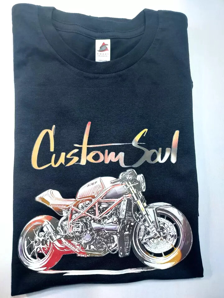 Motorcycle Easy Iron on Sublimation Stickers Biker T-shirts Hoodies Hat (3 Pack)