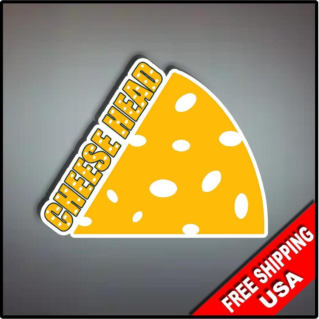 Cheesehead 12″ Vinyl Decal Sticker Green Bay Wisconsion Car Window Laptop Wall