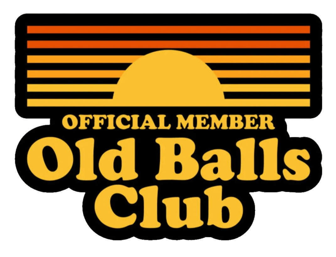 Official Member Old Balls Club *NEW* Sticker 2-1/2″ x 2″